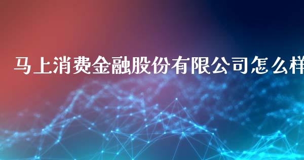 马上消费金融股份有限公司怎么样_https://wap.fcdydaikuan.com_投资策略_第1张