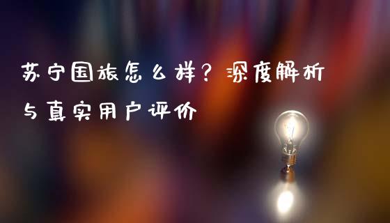 苏宁国旅怎么样？深度解析与真实用户评价_https://wap.fcdydaikuan.com_国际投资_第1张