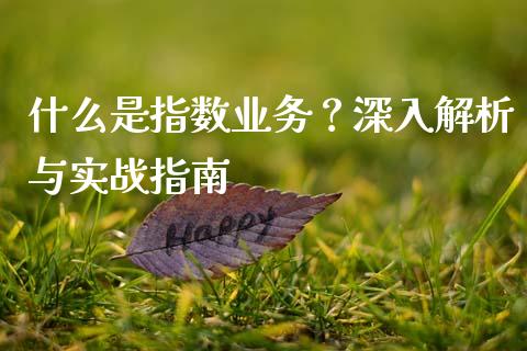 什么是指数业务?深入解析与实战指南_金融机构_第1张_国际投资_理财顾问_投资策略_金融机构 什么是指数业务?深入解析与实战指南_https://wap.fcdydaikuan.com_金融机构_第1张