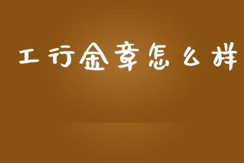 工行金章怎么样_https://wap.fcdydaikuan.com_期货品种_第1张