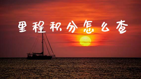 里程积分怎么查_https://wap.fcdydaikuan.com_期货品种_第1张