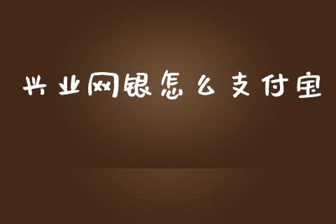 兴业网银怎么支付宝_https://wap.fcdydaikuan.com_国际投资_第1张
