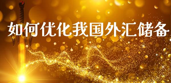 如何优化我国外汇储备_https://wap.fcdydaikuan.com_新股数据_第1张