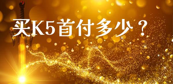 买K5首付多少？_https://wap.fcdydaikuan.com_金融机构_第1张