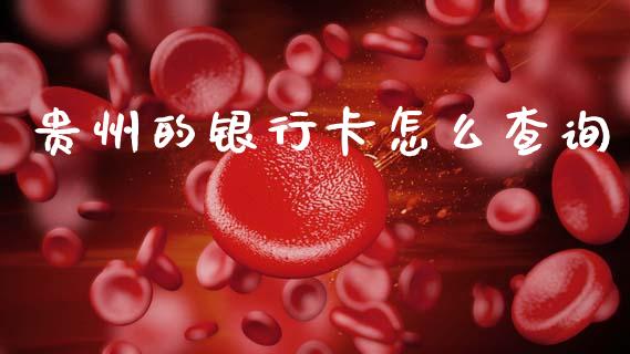 贵州的银行卡怎么查询_https://wap.fcdydaikuan.com_理财顾问_第1张