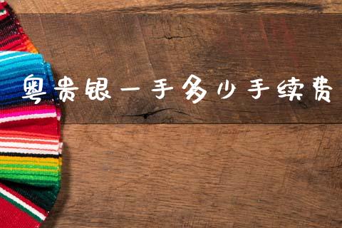 粤贵银一手多少手续费_https://wap.fcdydaikuan.com_投资策略_第1张
