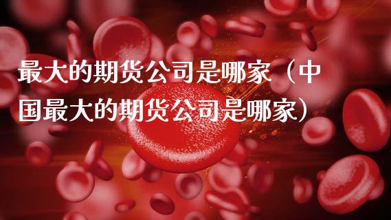 最大的期货公司是哪家（中国最大的期货公司是哪家）_https://wap.fcdydaikuan.com_期货品种_第1张