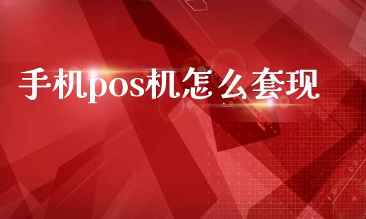 手机pos机怎么套现_https://wap.fcdydaikuan.com_投资策略_第1张