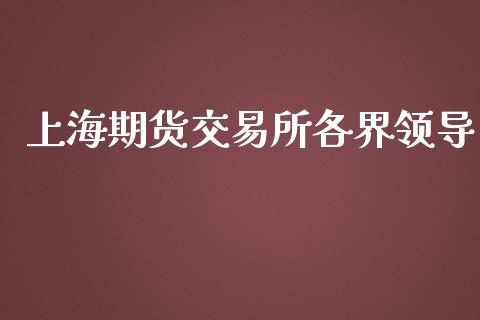 上海期货交易所各界领导_https://wap.fcdydaikuan.com_新股数据_第1张