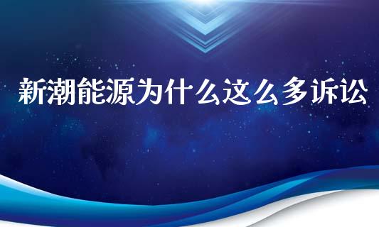 新潮能源为什么这么多诉讼_https://wap.fcdydaikuan.com_投资策略_第1张