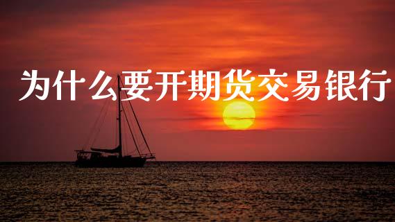 为什么要开期货交易银行_https://wap.fcdydaikuan.com_期货品种_第1张