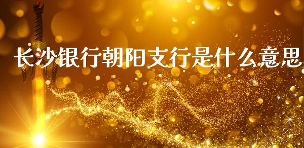 长沙银行朝阳支行是什么意思_https://wap.fcdydaikuan.com_新股数据_第1张