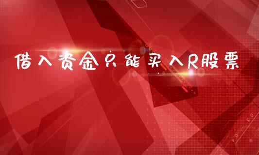 借入资金只能买入R股票_https://wap.fcdydaikuan.com_期货品种_第1张