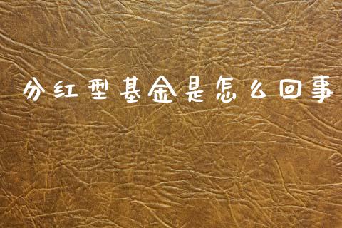 分红型基金是怎么回事_https://wap.fcdydaikuan.com_理财顾问_第1张