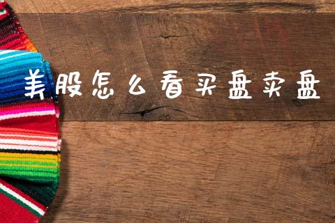 美股怎么看买盘卖盘_https://wap.fcdydaikuan.com_新股数据_第1张
