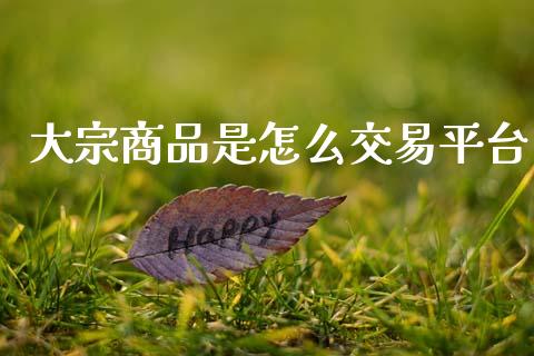 大宗商品是怎么交易平台_https://wap.fcdydaikuan.com_期货品种_第1张