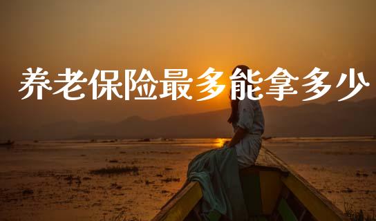养老保险最多能拿多少_https://wap.fcdydaikuan.com_理财顾问_第1张