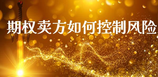 期权卖方如何控制风险_https://wap.fcdydaikuan.com_国际投资_第1张