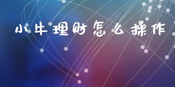 小牛理财怎么操作_https://wap.fcdydaikuan.com_新股数据_第1张