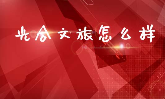 光合文旅怎么样_https://wap.fcdydaikuan.com_新股数据_第1张