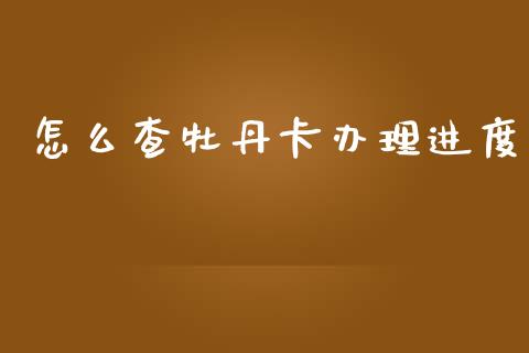 怎么查牡丹卡办理进度_https://wap.fcdydaikuan.com_新股数据_第1张