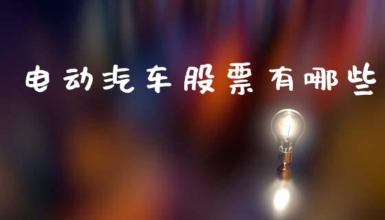 电动汽车股票有哪些_https://wap.fcdydaikuan.com_金融机构_第1张