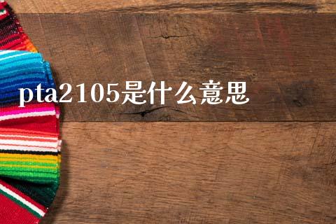 pta2105是什么意思_https://wap.fcdydaikuan.com_国际投资_第1张