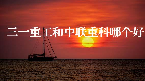 三一重工和中联重科哪个好_https://wap.fcdydaikuan.com_国际投资_第1张