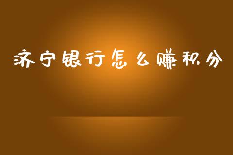 济宁银行怎么赚积分_https://wap.fcdydaikuan.com_理财顾问_第1张