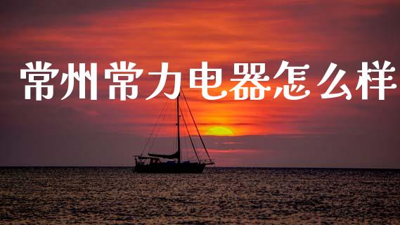 常州常力电器怎么样_https://wap.fcdydaikuan.com_国际投资_第1张