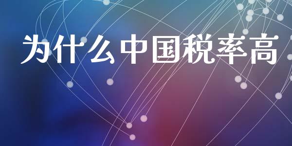 为什么中国税率高_https://wap.fcdydaikuan.com_国际投资_第1张