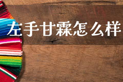 左手甘霖怎么样_https://wap.fcdydaikuan.com_理财顾问_第1张