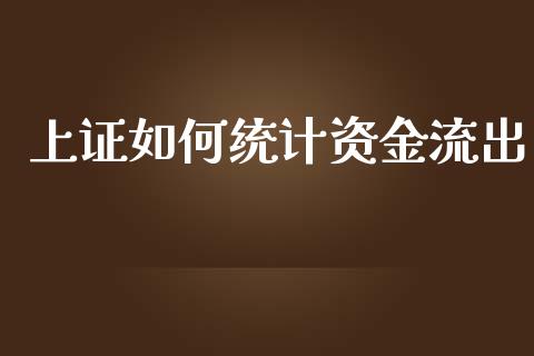 上证如何统计资金流出_https://wap.fcdydaikuan.com_投资策略_第1张