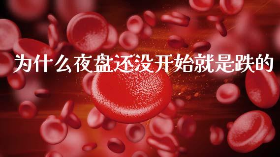 为什么夜盘还没开始就是跌的_https://wap.fcdydaikuan.com_期货品种_第1张