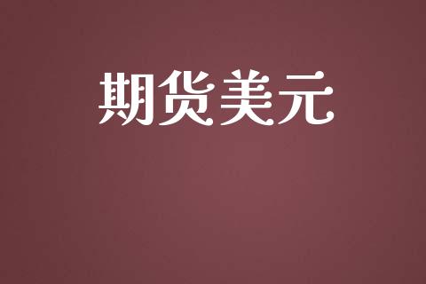 期货美元_https://wap.fcdydaikuan.com_金融机构_第1张