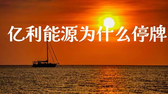 亿利能源为什么停牌_https://wap.fcdydaikuan.com_金融机构_第1张