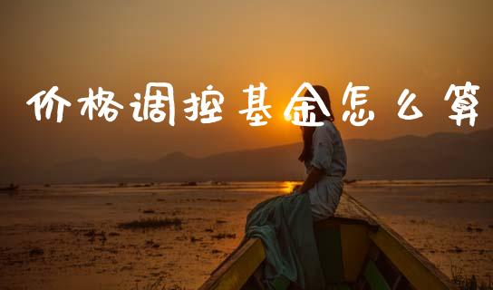 价格调控基金怎么算_https://wap.fcdydaikuan.com_金融机构_第1张