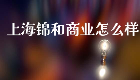上海锦和商业怎么样_https://wap.fcdydaikuan.com_期货品种_第1张