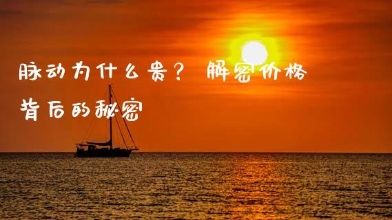 脉动为什么贵？ 解密价格背后的秘密_https://wap.fcdydaikuan.com_国际投资_第1张