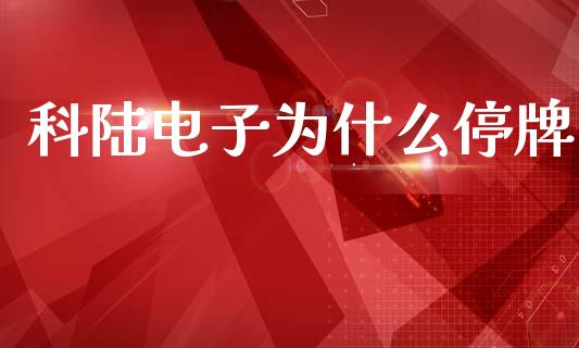 科陆电子为什么停牌_https://wap.fcdydaikuan.com_理财顾问_第1张