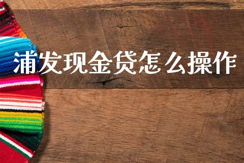 浦发现金贷怎么操作_https://wap.fcdydaikuan.com_新股数据_第1张