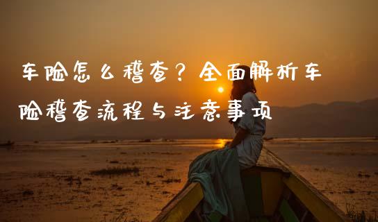 车险怎么稽查？全面解析车险稽查流程与注意事项_https://wap.fcdydaikuan.com_理财顾问_第1张