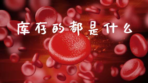 库存的都是什么_https://wap.fcdydaikuan.com_投资策略_第1张