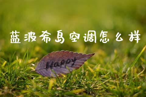 蓝波希岛空调怎么样_https://wap.fcdydaikuan.com_投资策略_第1张