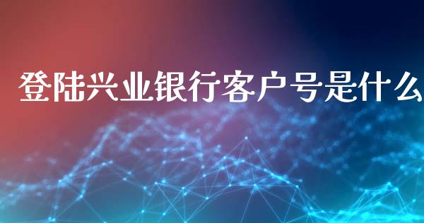 登陆兴业银行客户号是什么_https://wap.fcdydaikuan.com_理财顾问_第1张