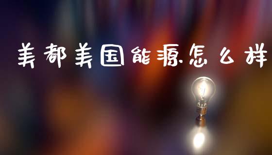美都美国能源怎么样_https://wap.fcdydaikuan.com_国际投资_第1张