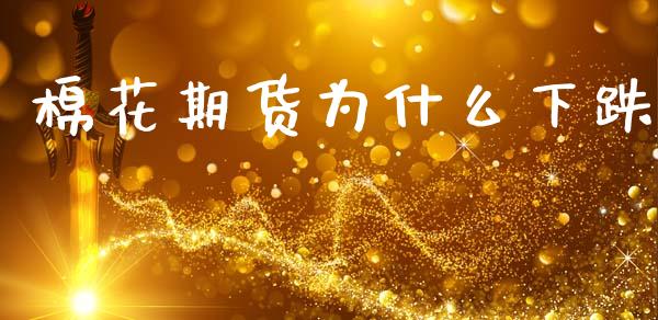棉花期货为什么下跌_https://wap.fcdydaikuan.com_投资策略_第1张