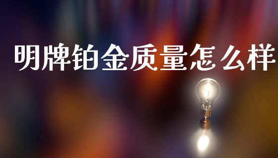 明牌铂金质量怎么样_https://wap.fcdydaikuan.com_期货品种_第1张