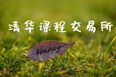 清华课程交易所_https://wap.fcdydaikuan.com_期货品种_第1张