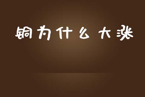 铜为什么大涨_https://wap.fcdydaikuan.com_国际投资_第1张